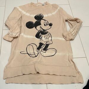 Zara Disney Mickey Mouse Kids dress Shirt - Cream 10